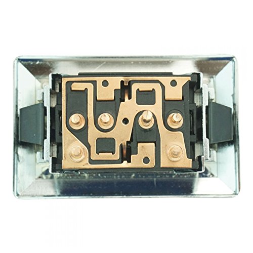 image for AM Autoparts Chrome Power Window Switch Pair Set of 2 for Chevy GMC Po