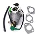 NIMTEK Carburetor Fits Honda GX390 5KW 13HP Chinese 188F Generator with Solenoid and Gaskets