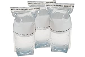 WHIRL-PAK Survival Water Bags - Outdoors and Camping 1 Liter Stand Up Emergency Water Bag (Pack of 3)