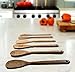 6 Piece Coconut Wood Kitchen Utensils: Wooden Spoon And Spatula Set With Unique And Elegant Design, Perfect For Serving, Mixing And Turning, Eco Friendly And Non Stick Cooking Tools
