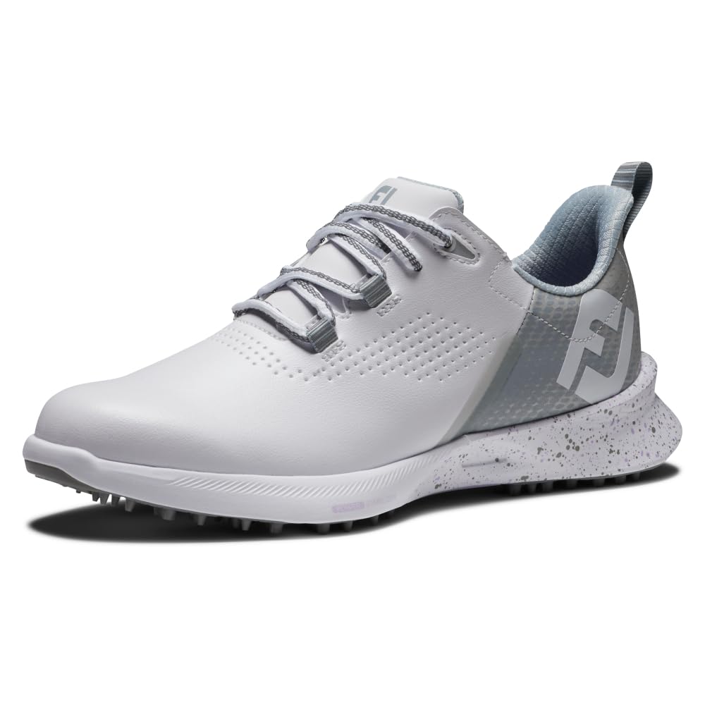 Photo 1 of ****GOOD CONDITIONS, JUST DIRTY**** FootJoy Women's FJ Fuel Previous Season Style Golf Shoe, White/Grey/Lilac, 7.5