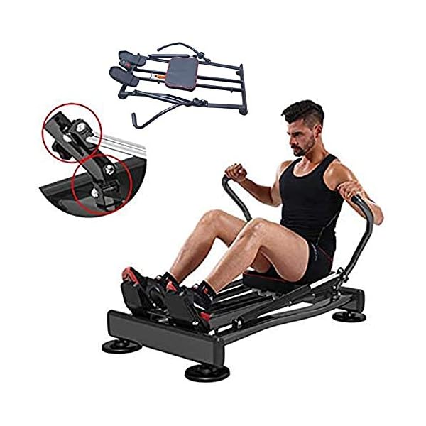 FFitness-FLMD412N-Hydraulic-Cardio-Total-Body-Trainer-Crunch-Professional-Home-Gym-Rowing-Machine-Black-One-Size FFitness FLMD412N Hydraulic Cardio Total Body Trainer Crunch Professional Home Gym Rowing Machine - Black, One Size