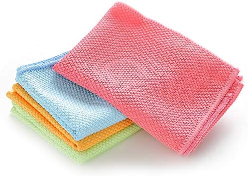 Lot De 12 Torchons De Cuisine En Microfibre – Super Absorbants, Réutilisables, Lavables, Anti-traces