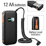 AODELAN External Flash Battery Pack Battery Power Bank for Nikon SB-5000, SB-900, SB-910 .Replace Nikon SD-9 (12 AA Batteries)