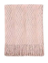 BOURINA Throw Blanket Textured Solid Soft Sofa