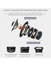 Altavoces de ordenador con sonido envolvente, RECCAZR LED coloridos altavoces de ordenador, USB 2.0 altavoces de ordenador para ordenador portátil   PC   teléfono inteligente.