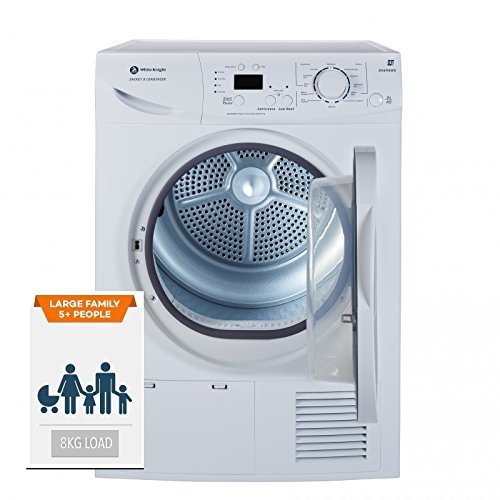 White Knight B96M8WR 8KG Sensor Condenser Tumble Dryer B Rated Amazon