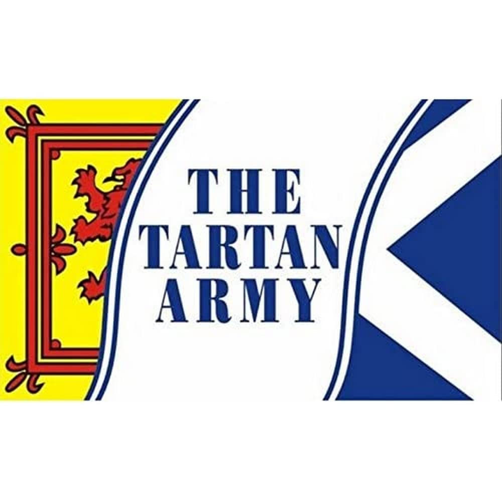 AZ FLAG - Tartan Army Of Scotland Flag - 3x5 Ft - 100D Polyester Scottish Football Banner with Two Metal Grommets - Fade Resistant - Vivid Colors - 3' x 5' Feet - 150x90 Cm