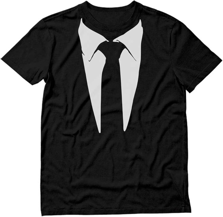 Printed Suit & Tie Tuxedo TShirt Classic Tuxedo TShirt Party Costume