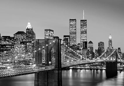Kiss New York Brooklyn Bridge Photo Wallpaper 366x254cm Wall Mural