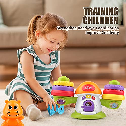 XQW Cartoon Stack & Balance Teeter Totter, Multicolor Stacking Toys