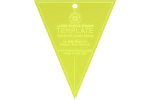MISSOURI STAR QUILT CO. Acrylic Quilting Template Ruler, Wedge | For Use with 10” Precut Fabric Squares | Essential Patchwork Quilt Supplies for Cutting Patterns, Sewing, and DIY Blanket Making Projects