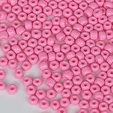 Tibaoffy Size 6/0 Crafts Glass Seed Beads 4mm Pink Beads for Jewelry Making (Total About 100g About 1200pcs)
