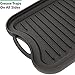Vremi 20 inch Large Nonstick Cast Iron Griddle for Kitchen Stove Top - Two Burner Flat Pancake Grill Griddle Pan - Pre-seasoned and Reversible - Portable for Indoor Oven Gas Stovetop or Outdoor BBQ