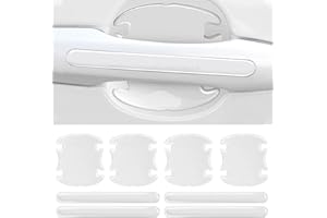 8 Pcs Clear Car Door Handle Protector,Scratch-Proof Door Handles Paint Protection Film, Car Voiture Accessories for Women Men
