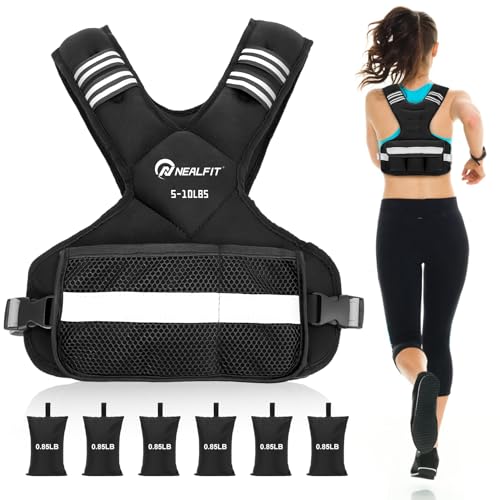 NEALFIT Weighted Vest for Women and Men 5 10lb