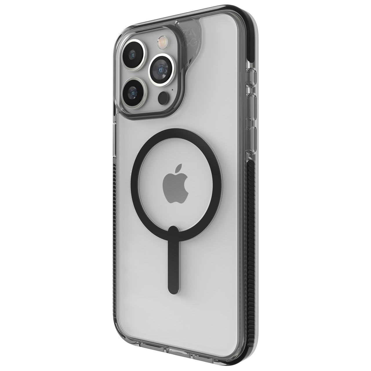 ZAGG Santa Cruz Snap Graphene-Reinforced Case for iPhone 15 Pro [6.1-Inch], MagSafe Compatible, Anti-Yellowing, Shockproof Phone Back Cover (Black)