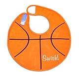 Dibs on Bibs Basketball Baby Bib