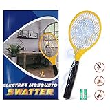 Bug zapper- Electric Fly Swatter ，handheld Insect Fly Killer, Mosquito Zapper against Flies,Bugs,Bees and Other Pest,Unique 3-Layer Safety Mesh Safe to Touch for Indoor and Outdoor Pest Control