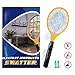 Bug zapper- Electric Fly Swatter ，handheld Insect Fly Killer, Mosquito Zapper against Flies,Bugs,Bees and Other Pest,Unique 3-Layer Safety Mesh Safe to Touch for Indoor and Outdoor Pest Control