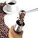 Manual Coffee Grinder, Coffee Grinders Burr Stainless Steel with Spoon