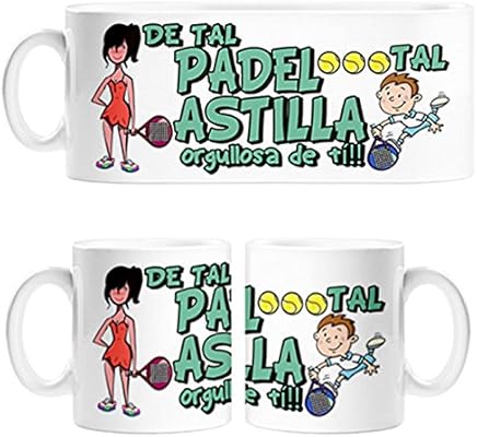 Taza madre y niño de tal padel tal astilla orgullosa de ti