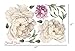 Innovative Stencils Peony Flowers Vintage Bouquet Wall Decal Sticker Peel and Stick Floral Art Decor Removable and Reusable #3033 (Small, White Bloom - 3 Flowers)