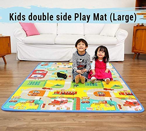 Xenon Venture Baby Mat Double Sided Baby Crawling Mat Waterproof Double Side Baby Play Crawl Floor Mat for Kids Picnic Play School Home (Large Size)