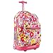 J World New York Sundance Rolling Backpack, Poppy Pansy, One Size