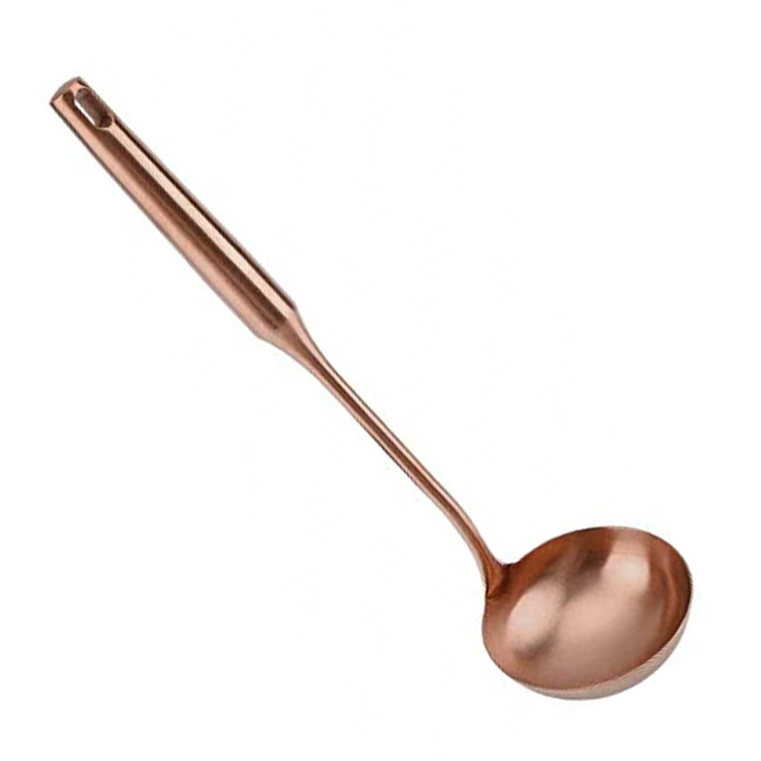 TOPINCN Soup Ladle, Stainless Steel Ladle Spoon Big Soup Ladle Kitchen Spatula Turner Cooking Tool Comfortable Grip (Rose Gold, Soup Ladle)