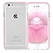 iPhone 6S Case, iPhone 6 Case, FYY[Patent Shockproof][Military Material] Ultra Slim Fit Hybrid Clear Bumper Case Soft Silicone Gel Rubber Shockproof Impact Resistance Cover for iPhone 6S/6 PINK