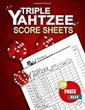 Triple Yahtzee Score Sheets: 130 Large Score pads