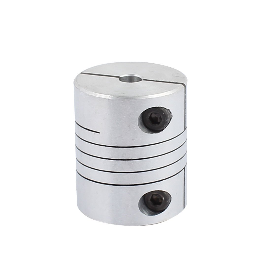 sourcing map 5mm to 10mm Shaft Coupling 30mm Length 25mm Diameter Stepper Motor Coupler Aluminum Alloy Joint Connector for 3D Printer CNC Machine DIY Encoder