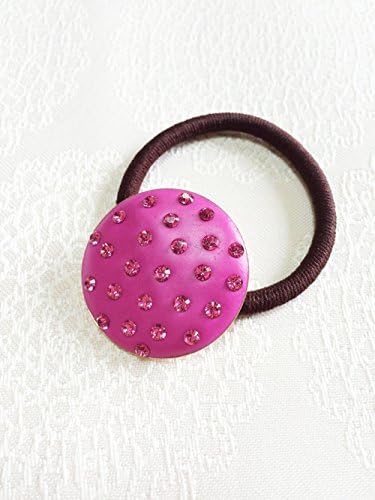 Girls Hair Tie with Swarovski Crystal and Ceralun