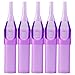 ITATOO 7RL Tattoo Tips 100pcs 7 Round Tips Purple Plastic Disposable Tattoo Tips for 1207RL, 1207RS Tattoo Needles (7RT)