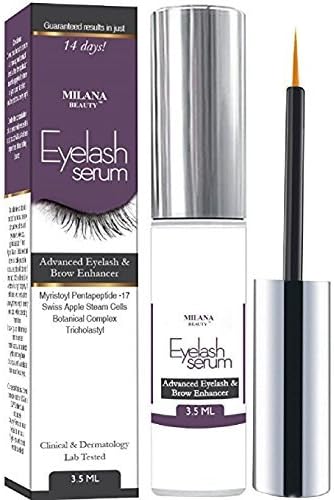 Eyelash Growth Serum - Grows Longer, Fuller, Thicker Lashes &amp; Brows - BEST Eyelash Enhancer Conditioner Treatment, Boosts Regrowth, Prevents Thinning and Fall Out, USA Dermatologist Tested Product