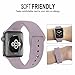 Zyra Sport Band for Apple Watch 42mm S/M, Soft Silicone Strap Replacement iWatch Bands for Apple Watch Sport, Series 3, Series 2, Series 1 Lavender