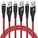 3Pack 3ft iPhone Charger, [ Apple MFi Certified ] 3 Foot iPhone Charging Cable, Nylon Braided 3 Feet Lightning Charger Cord for Apple iPhone 14 Pro Max/13/12 Mini/11/X/XS/XR/XS Max/8/7/6/5S Wire