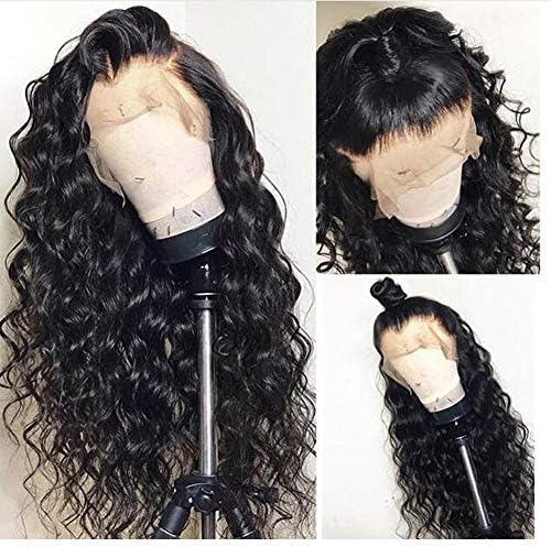 8A Brazilian Human Hair Wigs Natual Wave Glueless Lace Front Wigs for Black Women Full Lace Human Hair Wigs with Baby Hair (24 inch,lace front wig)