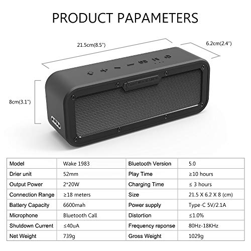 debon 40w portable bluetooth speaker