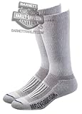 Harley-Davidson Mens Mid Calf Performance Cruiser Coolmax Socks White Poly Blend