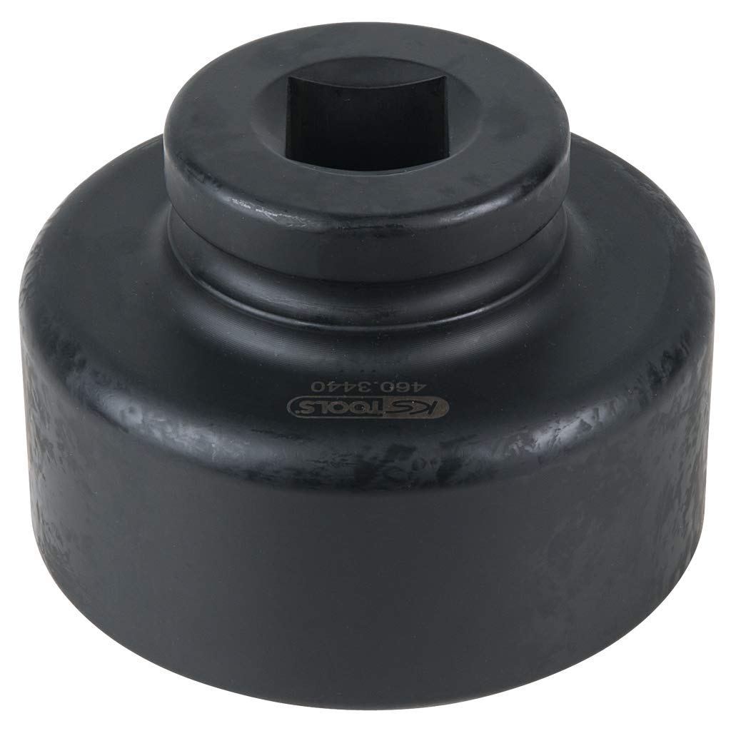 KS Tools 460.3440 1" Axle Nut Wrench, Octagonal, Short, 95 mm