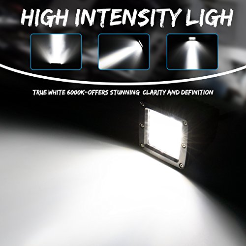 Swatow Industries LED Cube Lights 2PCS 84W Osram Quad Row 3 Inch LED Pod Lights Off Road Spot Beam Driving Lights Fog Lights Square Work Lights for Truck Offroad SUV ATV UTV Motorcycle Boat - Thumbnail 4
