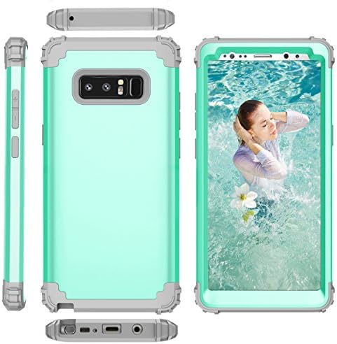 Note 8 Case,Samsung Galaxy Note 8 Phone Case HLHGR 3in1 Hybrid Heavy Duty Shockproof Hard PC Soft Silicone Combo Full-Body Protective Case Cover for Galaxy Note 8 2017 Release