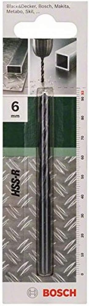 Bosch 2609255013 Metal Drill Bits HSS-R with Diameter 6.0mm, 6.0 mm