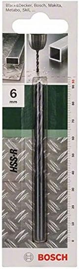 Bosch HSS-R Metal Drill Bits 6.0 mm Diameter