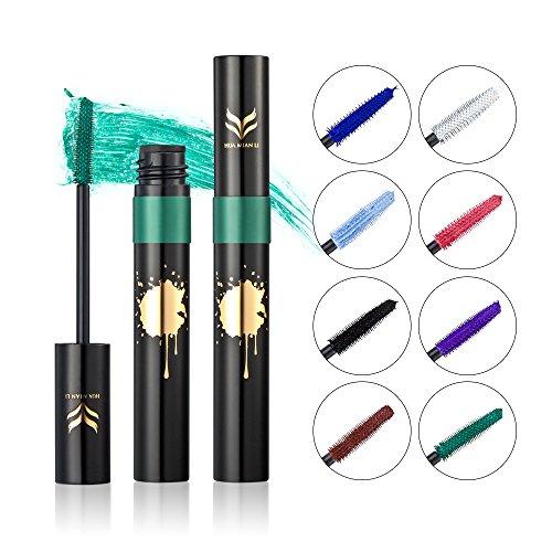 Kazora 8 Colors Mascara Colorful Eyelash Makeup Lash Eyelashes Foundation Waterproof Anti-sweat