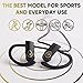 Electrics Solution Bluetooth Headphones Wireless Headphones Bluetooth 4.1 w/ Mic, IPX7 Waterproof, HD Stereo Sweatproof Earbuds, for Gym Running Workout, Noise Cancelling Headsets (Black-Golden)