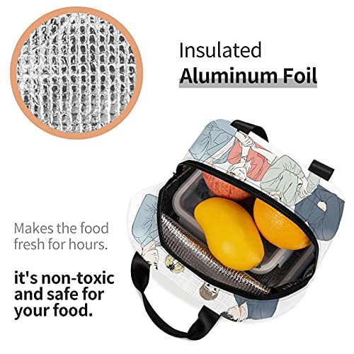 Bj Alex Group Photo Lunch Bag Tote Anime Container For Women Box