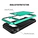 Galaxy S8 Plus Case, Anuck Slide Cover Galaxy S8 Plus Wallet Case [Card Pocket][Hard Shell] Shockproof Armor Rubber Bumper Case with Slidable Card Slot Holder for Samsung Galaxy S8 Plus - Mint Green